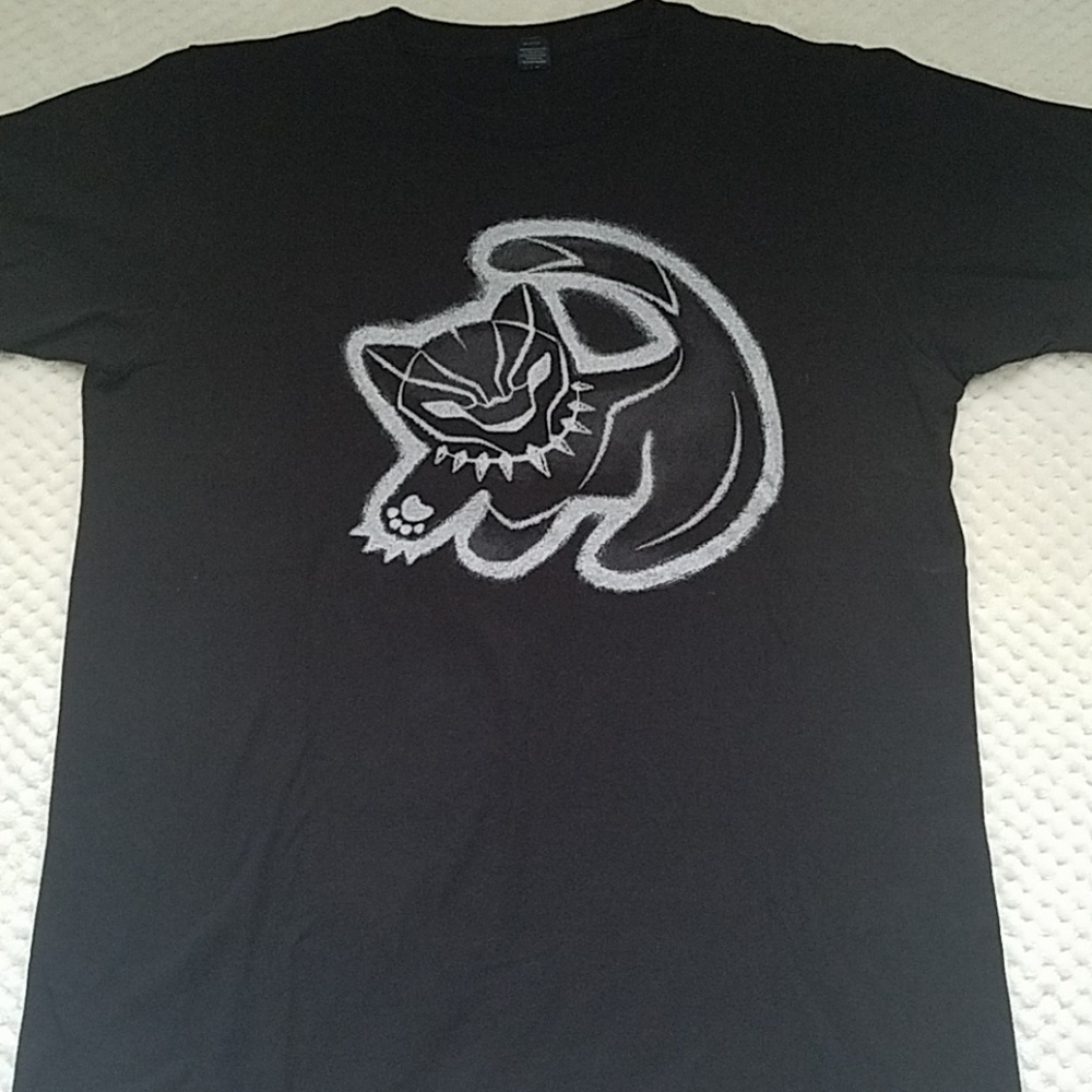 2 for $10 Mens Black Panther Lion King shirt